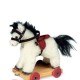 Horse White on Wheels